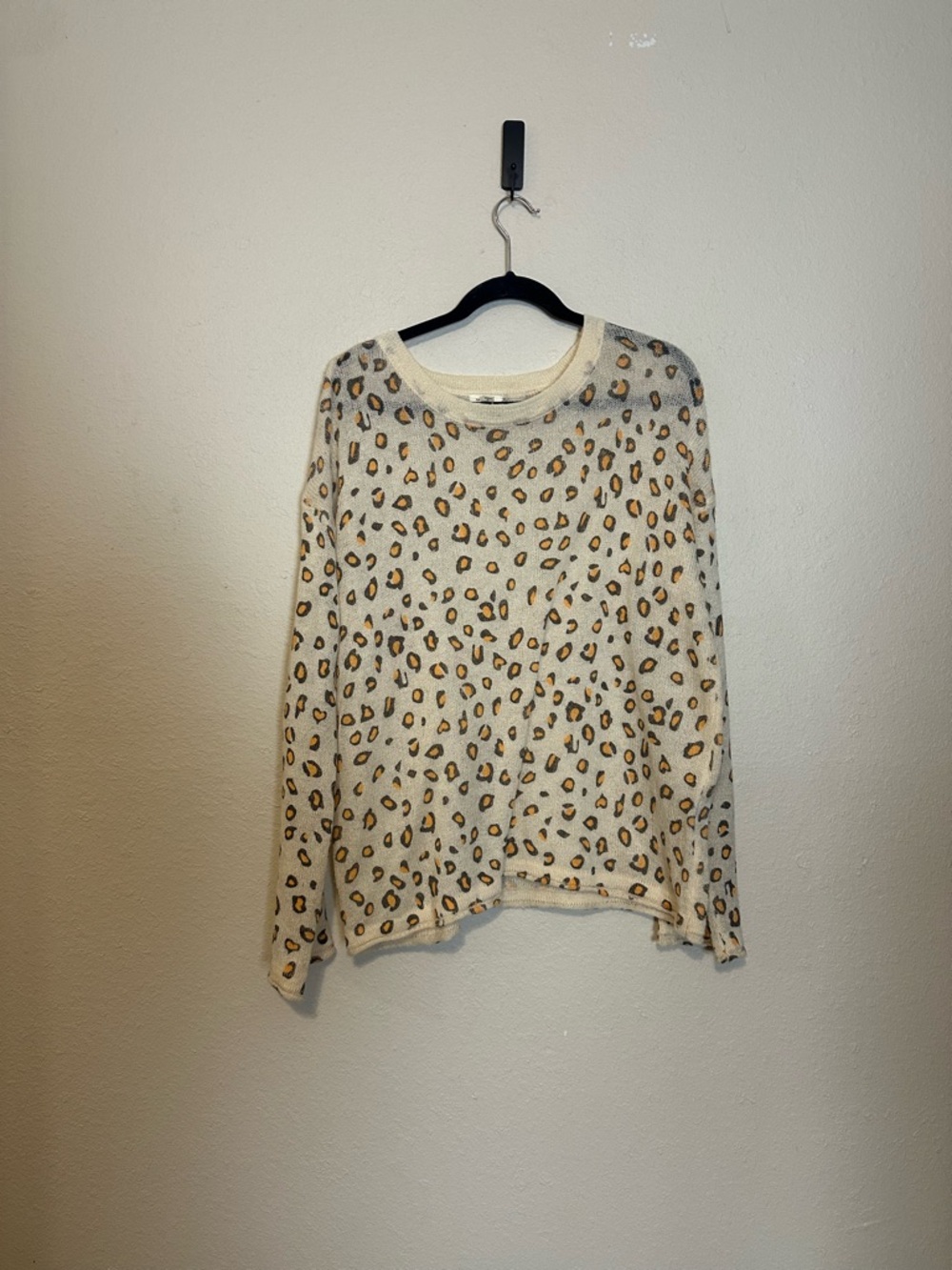 POL Leopard Wool Sweater Size Large - Picture 3 of 7